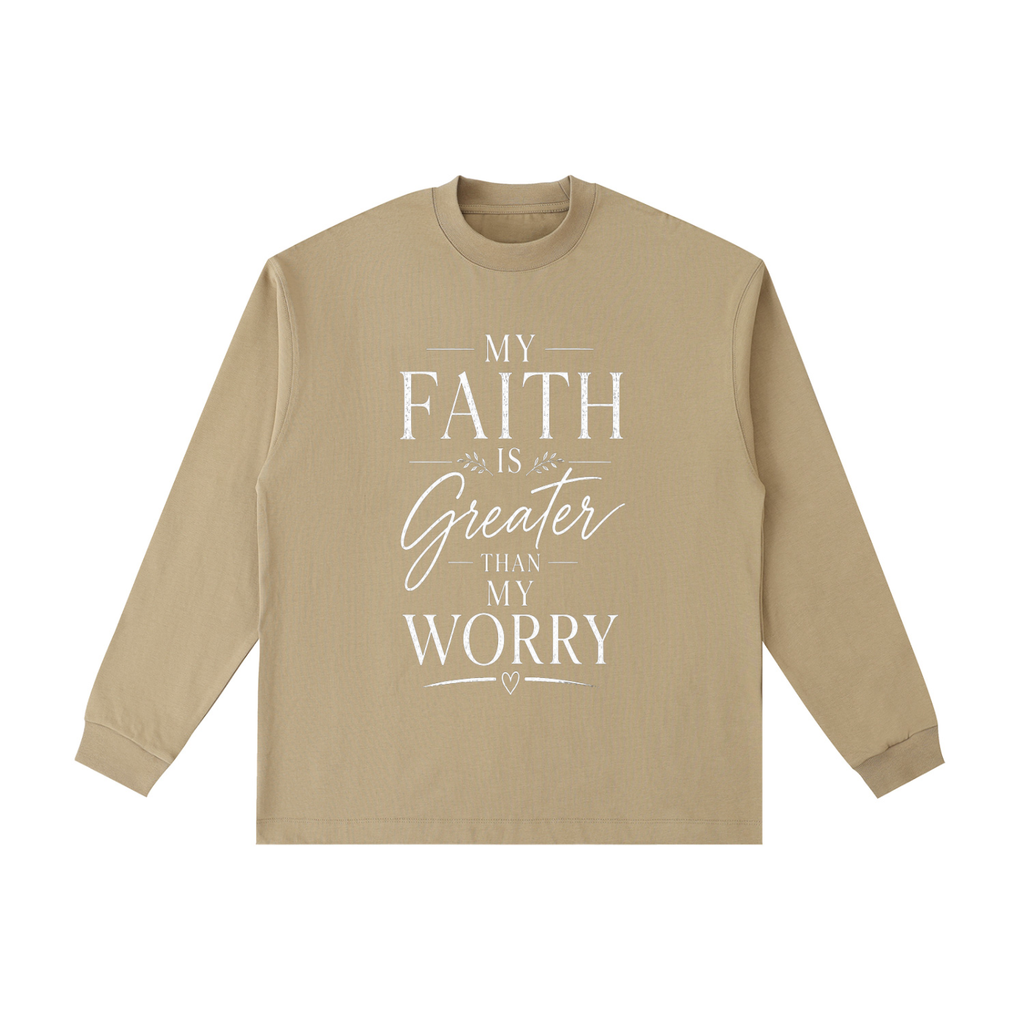 Faith Over Worry Long Sleeve T-Shirt