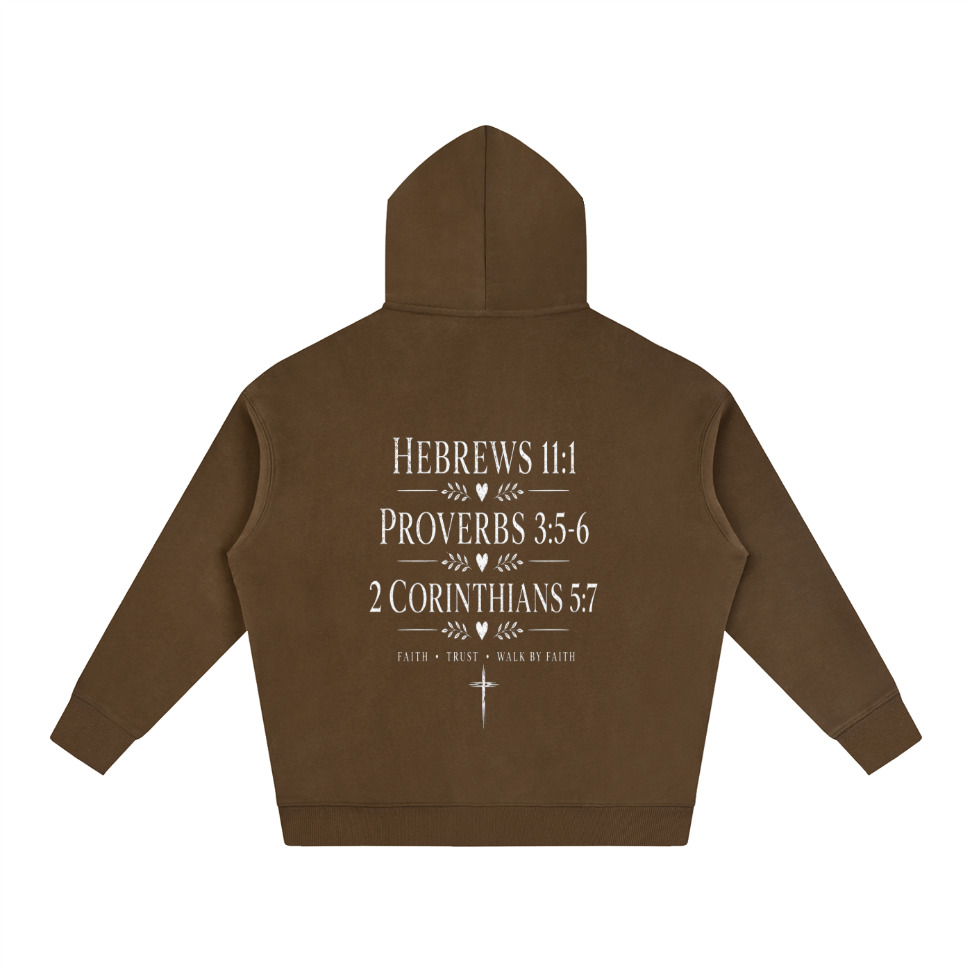 Faith Over Worry Oversize Fleeced Hoodie