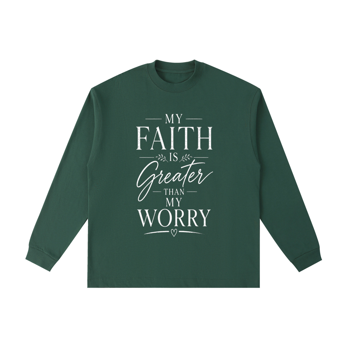 Faith Over Worry Long Sleeve T-Shirt