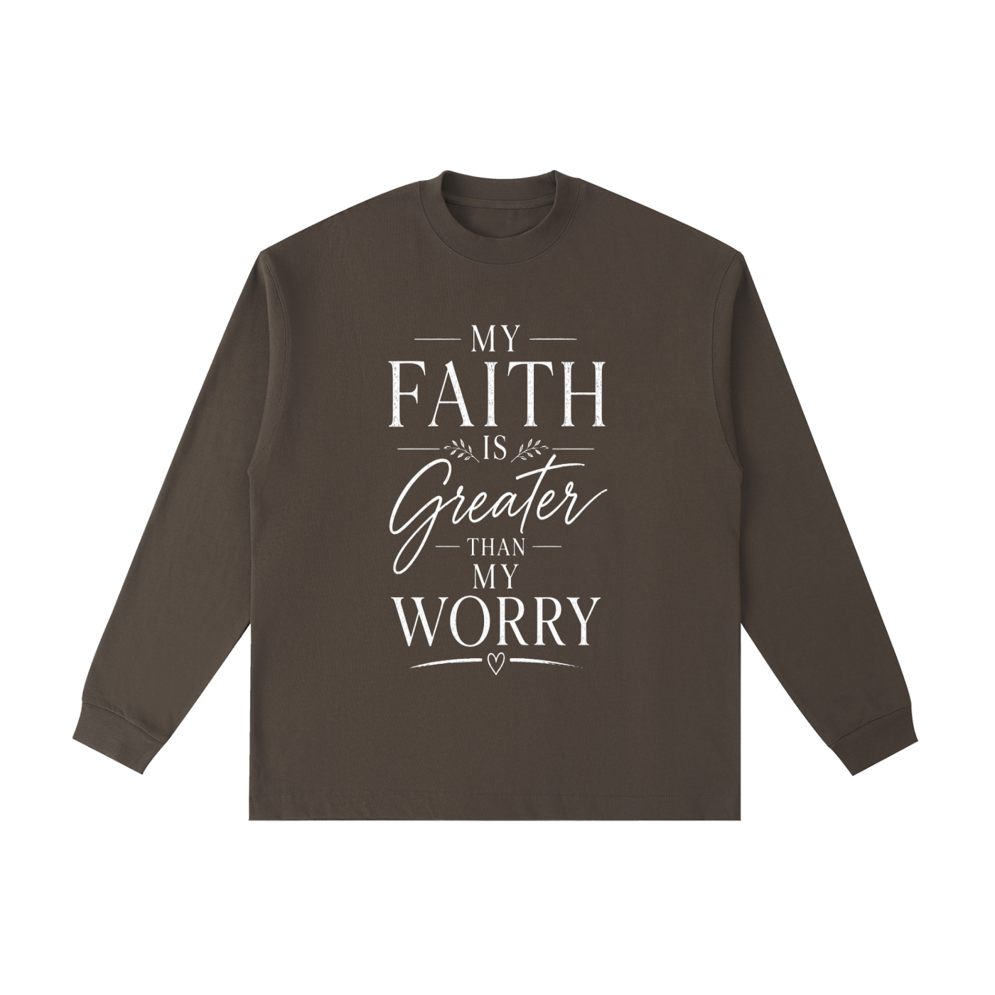 Faith Over Worry Long Sleeve T-Shirt